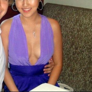 Bebe silk halter dress